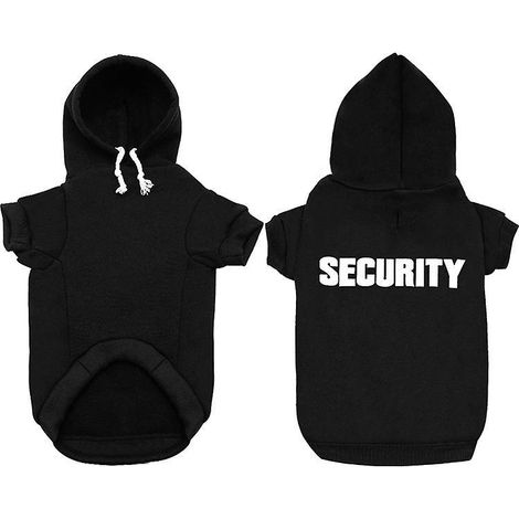 vtements Pour Chiens Sweat  Capuche (noir, M), Impression De Scurit, Vtements Pour Chiens De Compagnie Sweatshirt, Manteau Chiot Moyen Chien Chat (1/5)