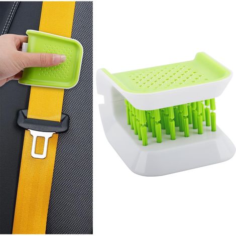 Brosse de nettoyage double face en forme de U pour ceinture de sécurité de voiture, brosse de nettoyage intérieure, brosses de nettoyage antidérapantes pour ceinture de sécurité, brosses de nettoyage (1/5)