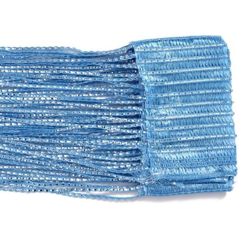 Rideau de porte à pompons, rideau de porte à fils, rideau de porte à fils brillants, cloison de fenêtre, rideau avec panneau décoratif de séparation à pompons, adapté à la maison, au mariage, à la fêt