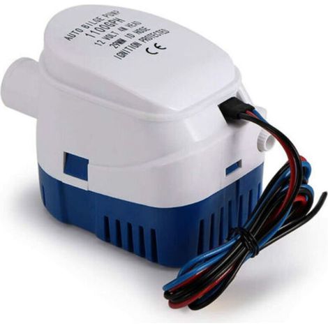 Pompe de Cale Automatique 12V 1100GPH Pompes de Cale, Pompe à Eau Liquide Silencieuse Automatique pour Pompe de Cale Marine Pompe à Eau pour Bateaux, étangs, Piscines (1/5)
