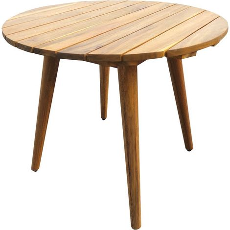SenS-Line Beistelltisch "Lissabon" - aus robustem & zertifiziertem Akazienholz - Ideal für Garten & Grill