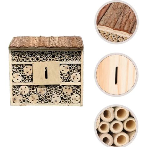 Maisons à insectes, hôtels à insectes, habitats naturels pour insectes bénéfiques adaptés aux abeilles, papillons, coccinelles, jardins et terrasses. (1/5)