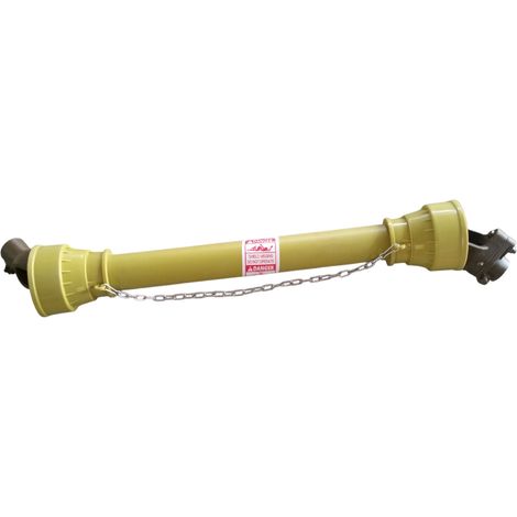 Arbre de transmission cardan PTO avec boulon de sécurité – 100 cm 1 3/8” - 6 cannelures – montage raccord rapide – Tube 3-lemon Torros CAR381000B (1/3)