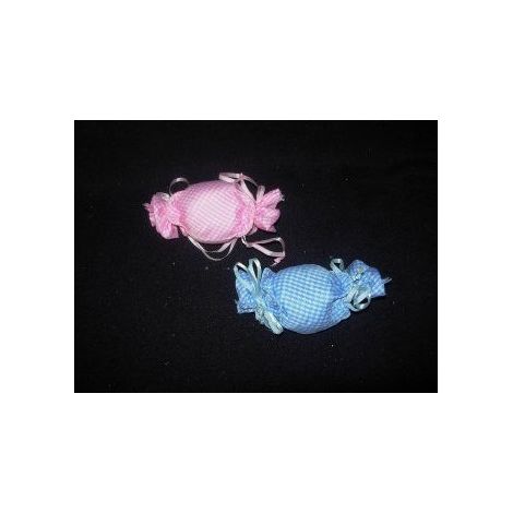 Bomboniera Forma di Caramella Rosa e Celeste 25 Pezzi