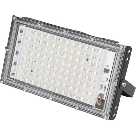 100W 6500K Wasserdichter LED-Fluter für den Außenbereich, Strahler für Garten, Rasen, Fassade, Kaltweiß, 220-240V (1/5)