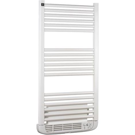 Sèche-serviettes électrique avec soufflerie 1500W, H:99,2 x l:50 cm, blanc - Calima, Deltacalor (1/2)