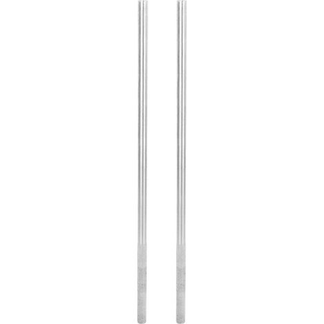 Steel winding bar with anti-slip handle, 1/2 inch diameter X 17.5 length, for Garage Door, Torsion Spring, 2 pieces. (1/4)