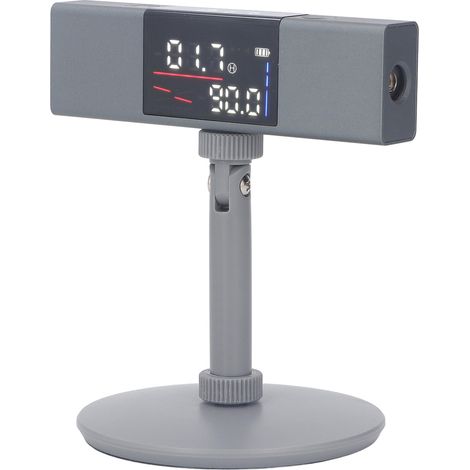 Niveau laser numérique 2-en-1 avec affichage LED, inclinomètre portable et support, pour décoration intérieure et travaux de chantier (1/5)