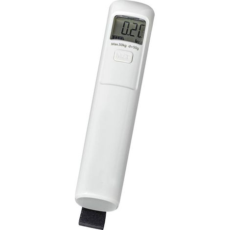 Maul MAULtrek Bilancia pesa valigie 1615002 Portata max. 50 kg Risoluzione 50 g non necessario Bianco (1/3)