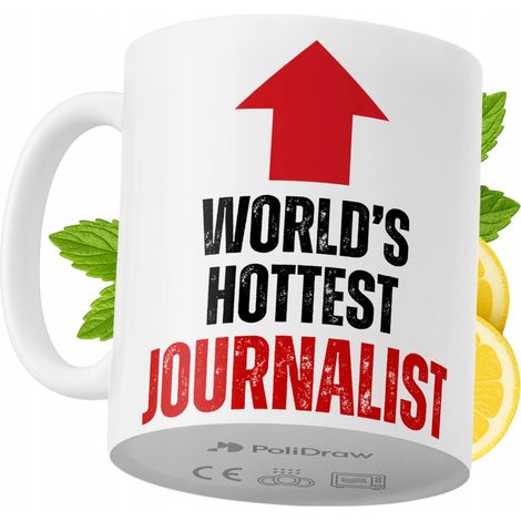 Lustige Kaffeetasse für Journalisten mit witzigem Textdesign – ideal für Geburtstage, Namenstage und Feiertage. Hochwertige Tasse für besondere Anlässe im Büro oder Homeoffice. Farbe: Weiß, 330 ml.
