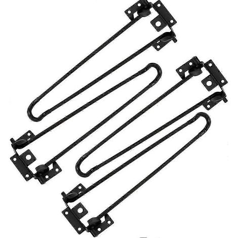 Pieds de table pliables en forme de pince à cheveux, adaptés à la fabrication de tables de camping pliantes, de tables basses pliantes et de tables pour ordinateur portable, 32 cm. (1/5)