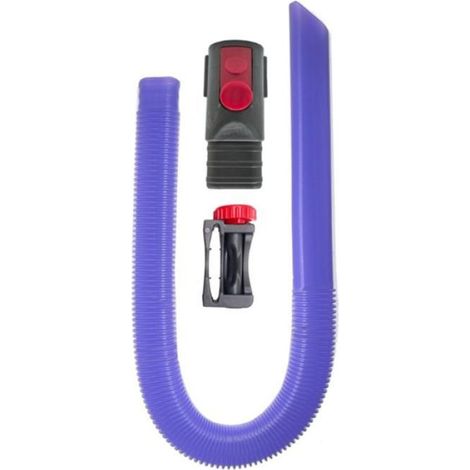 Tuyau D'Aspirateur - Adaptateur Tête Plate - Verrouillage Interrupteur - Pour Nettoyage Grille Aération Sécheuse - 1 Pièce (1/4)
