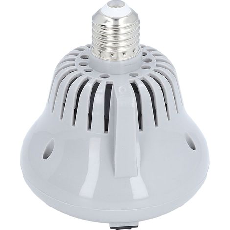 Lampe chauffante E27 pour poulailler, température réglable, protection contre les surcharges, pour canards, volailles et reptiles barbus (gris) (1/5)