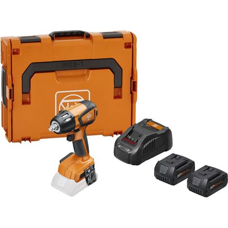 Avvitatore a impulsi a batteria Fein ASCD 18-300 W2 AS Set 5 Ah, 2x 5,0 Ah e caricatore in L-BOXX (1/5)