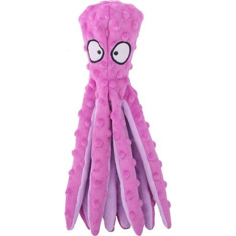 Jouets de Poulpe Grinçants pour Chien, Jouets en Peluche sans Rembourrage pour la Dentition des Chiots et Chiens, Jouets à Mâcher Interactifs Durables pour Chiens de Petite et Moyenne (1/4)