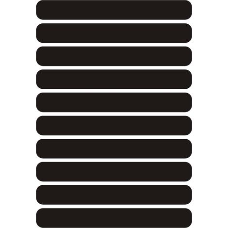 10 autocollants réfléchissants noirs, 8 x 1 cm Autocollants réfléchissants pour casque de moto, haute visibilité de nuit, bandes adhésives réfléchissantes
