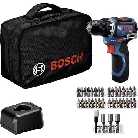 Visseuse sans fil Bosch Professional 0615A500CF 12 V 2 Ah Li-Ion brushless, + batterie, + chargeur