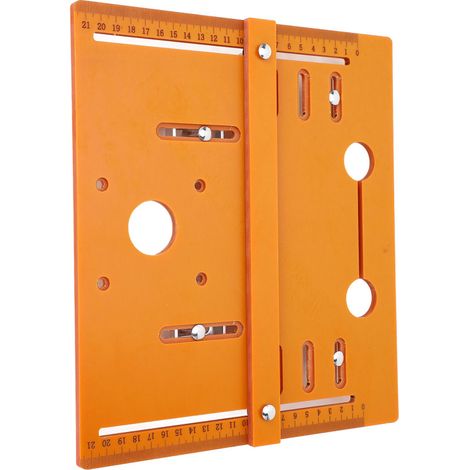Plaque de base pour machine de découpe 28 x 25 cm, rail de scie circulaire de 19 cm (4 pouces), plaque inférieure pour coupeuse de bordures (1/5)