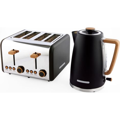 Hamilton Beach Kettle & Toaster Set Scandi Collection Matte Black (1/5)