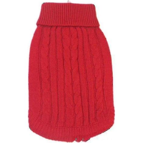 Pull pour chiot décoré pour Noël, pull chaud d'hiver en maille douce à col roulé pour chien (1/4)