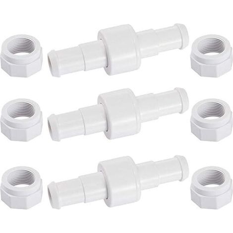 Poweka D20 Set mit 3 drehbaren Schlauchverbindern und 6 D15 Düsen, kompatibel mit dem Zodiac Polaris 180, 280 und 380 Poolreinigungsroboter (1/4)