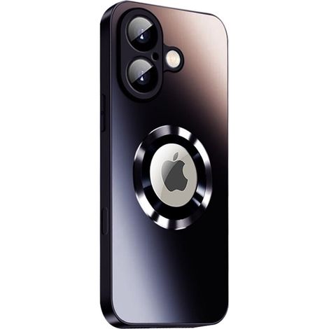 Etui magnetique sign pour iphone 17 avec cache objectif et logo visible - noir