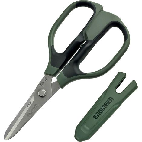 Engineer ph-57 versatile forbici con Integral salvadita – tagli fibra KEVLAR, cinture di pelle, treccia di rame, cavo di rete, cavo coassiale, corda e altro (1/5)