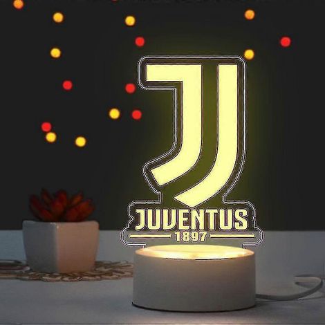 Veilleuse Juventus Football, décoration créative pour les fans de football, cadeau d'anniversaire