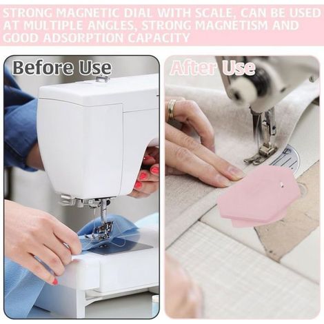 Guide De Couture Magnétique - Résine Et Aimant - Pour Machine À Coudre - 3 Pièces (1/5)
