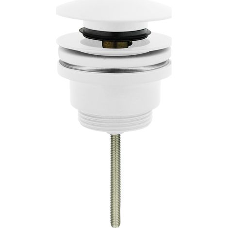 5/4" Universal-Klick-Klack-Waschbeckenstöpsel, weiß (1/2)