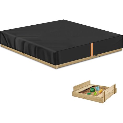 Couverture de Bac à Sable Bâche de Bac à Sable Bâche de Protection Bac à Sable Bâche de Piscine pour Enfants Imperméable Anti-Poussière Housse Protection Bac à Sable Tissu Oxford 185x185x20cm (1/5)