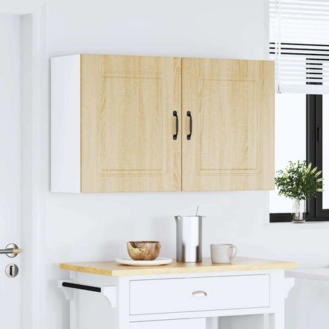 Küchen-Hängeschränke 2 Stk. Kalmar Sonoma-Eiche Holzwerkstoff