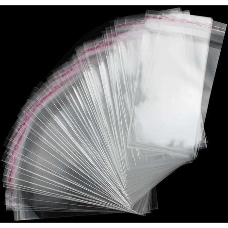300 Pièces Sacs Cellophane Transparent 9 x 13 cm Sacs en Plastique OPP Utilisé dans Les Bonbons Biscuits Guimauves (1/5)