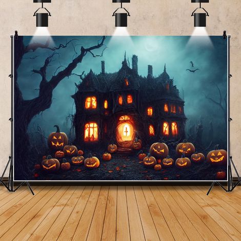 Fond d'Halloween, décoration murale haut de gamme pour une ambiance festive, bannière photo - 180 x 240 cm - Style 4