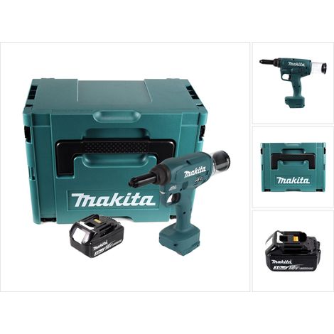 Makita DRV 250 F1J Rivettatrice a batteria 18 V 20 kN Brushless + 1x batteria da 3,0 Ah + Makpac - senza caricabatterie (1/5)