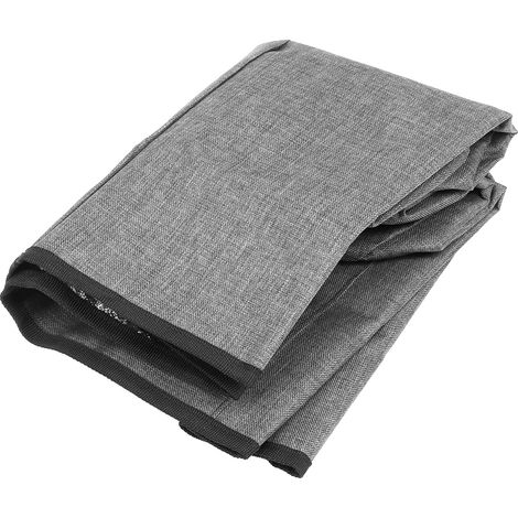 Housse de protection anti-poussière pour autocuiseur rond, avec poche, accessoire de cuisine, gris, 38x38,7 cm (1/5)