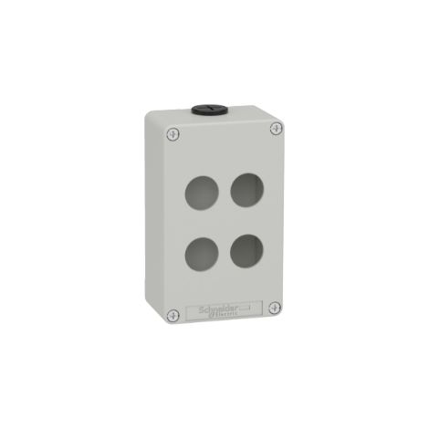 Boite métal vide grise - M20 x2 - 4 trous 22 mm - 80x130x51,5 mm - UL cULus - XAPD2204
