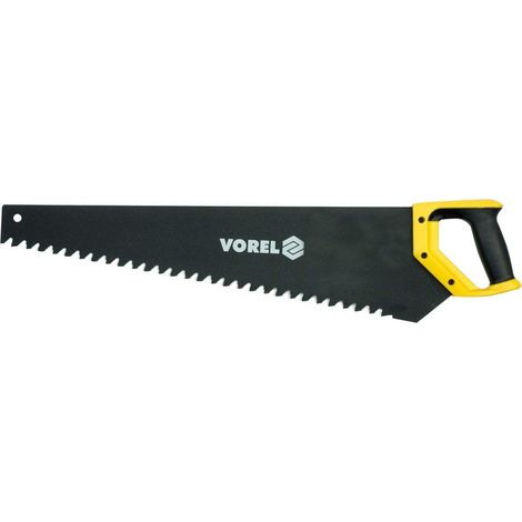 Scie à bois 15 dents – Longueur de lame 300mm – Poignée en caoutchouc pour confort – 28011 – Vorel