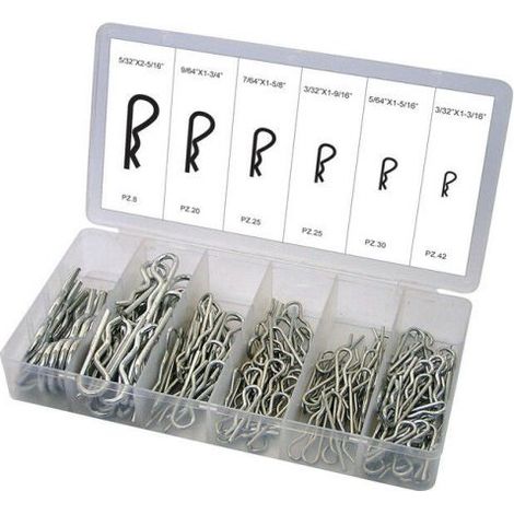 COPPIGLIE SPINE A MOLLA DI SICUREZZA ASSORTIMENTO 150 PZ (24731)