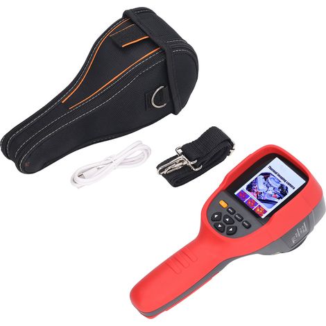 Caméra thermique portable avec écran 3,2 pouces, mesure réglable de -20°C à 350°C, pour sécurité incendie et inspection de transport, thermographe infrarouge haute précision. (1/5)
