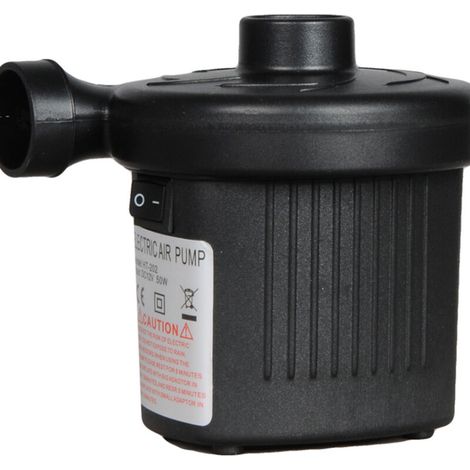 MINE Pompe à air électrique d'alimentation de pompe à air électrique 2 en 1, pompe à coussin d'air électrique AC 12V/75W avec 3 buses d'air pour canapé gonflable bateau piscine jouets de natation (1/5)