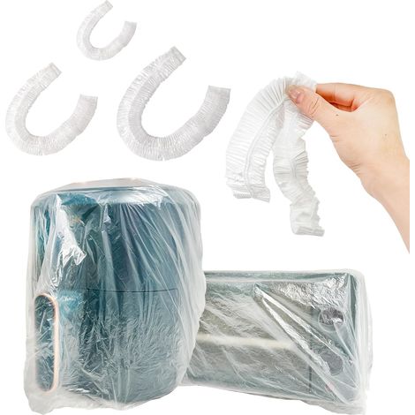 30 Stück transparente Küchengeräte-Abdeckungen, verdickte Einweg-Möbel-Staubschutzhüllen mit Gummizug für kleine Geräte (drei Größen)