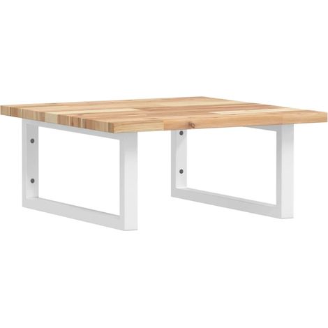 Maison Exclusive - Waschbeckenregal Wandmontage Stahl und Akazien