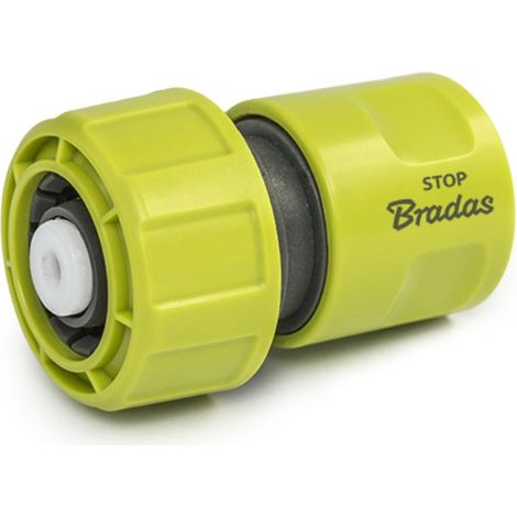 Raccord rapide stop pour tuyau 3/4 pouces Bradas Lime Line (1/3)