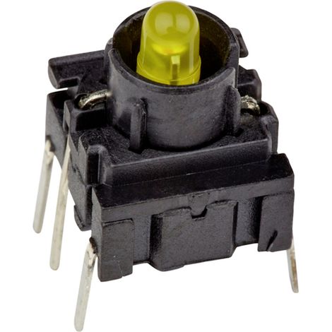 MEC 3FTH940 Multimec 3F Series Schalter 24 V 50 mA  tastend Gelb (L x B x H) 10 x 10 x 10.40 mm IP67