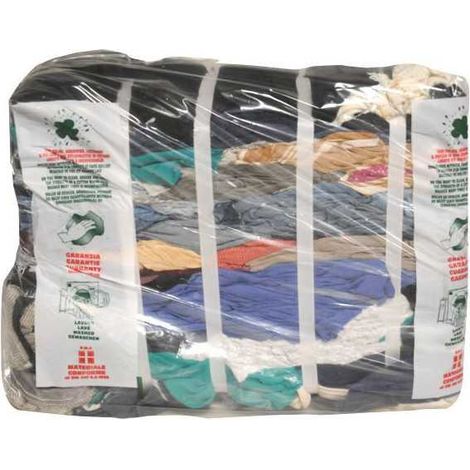 Tela de trapo colorido mezclado con jeans, 10 kg