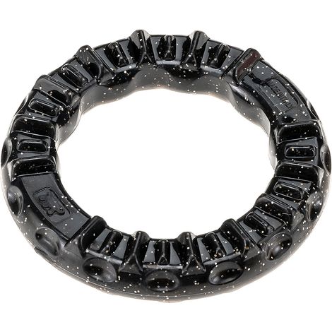 Ferplast SMILE Anello Gioco dentale per cani, anello Ferplast Smile misura molto Piccola per l&39igiene orale. Aroma Carne. Riempibile con crocchette o snack. . Variante XS - Misure: Ø 8.5 x 1.7 cm - (1/4)