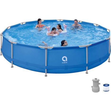 Conjunto de piscina redonda con marco AVENLI de 427x84 (1/3)