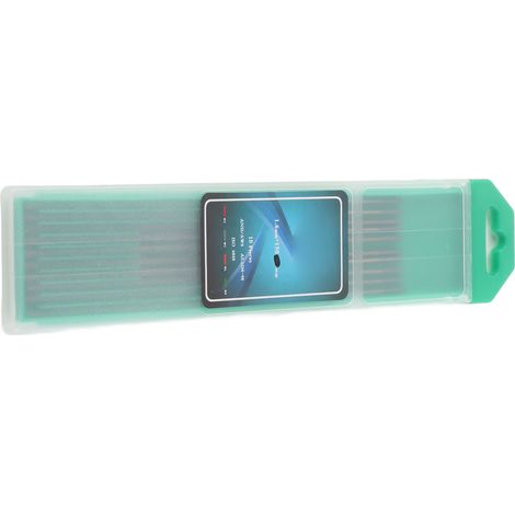 10 électrodes en tungstène cérium WC20 à pointe grise pour machine à souder TIG DC (1,6 x 150 mm) (1/5)