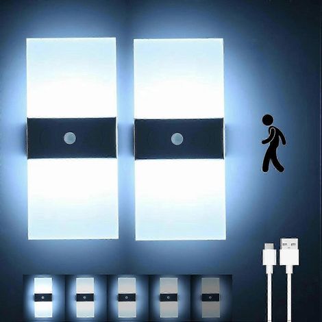 Applique murale LED tactile : rechargeable et à intensité variable pour la maison et le jardin (1/5)